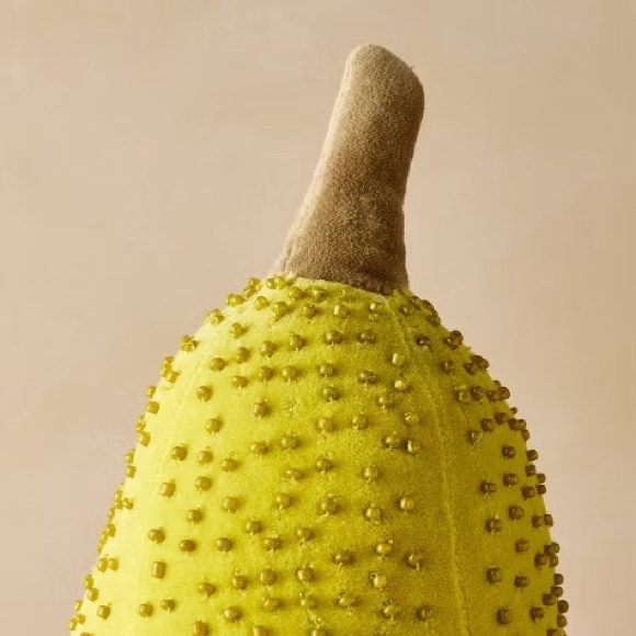 New ♦️ Green beaded pear pillow Mark Roberts/ Katherine’s Collection insp - Picture 2 of 2